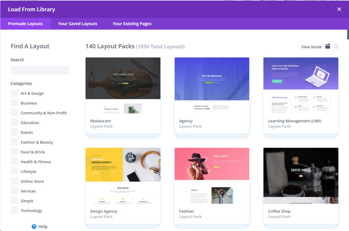 layout-pack-divi-theme